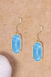 Turquoise Quartz Casey Drop Earrings - GF