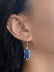 Lapis Casey Drop Earrings - GF