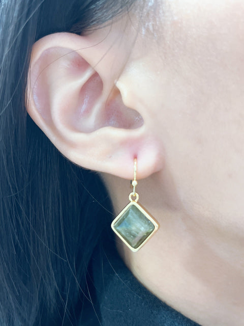 Labradorite Rachel Drop Earrings - GF