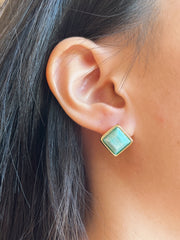 Amazonite Rachel Post Earrings - GF