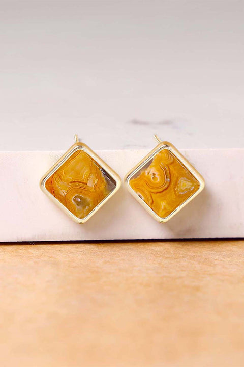 Crazy Lace Agate Rachel Post Earrings - GF