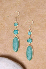 Amazonite Statement Earrings - GF