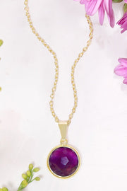 Amethyst Pendant Necklace - GF