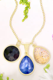 Mixed Gemstone Selena Necklace - GF