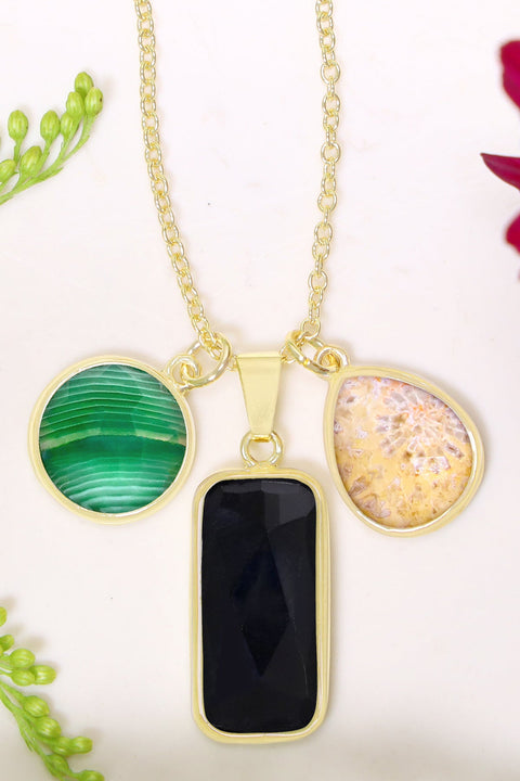 Mixed Gemstone Kasey Necklace - GF