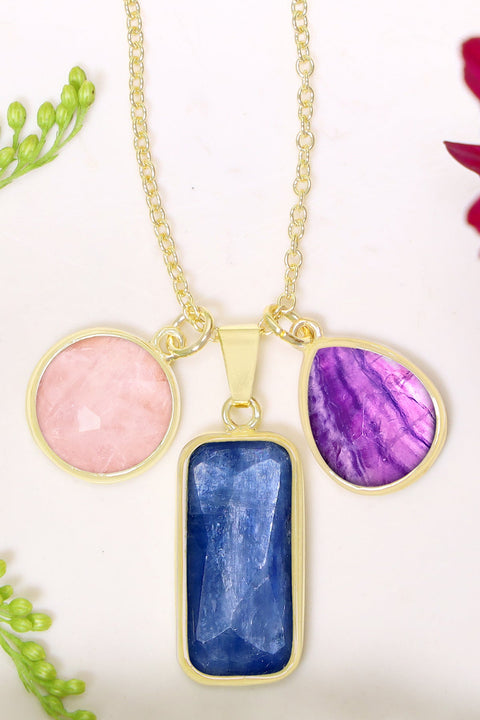 Mixed Gemstone Kasey Necklace - GF