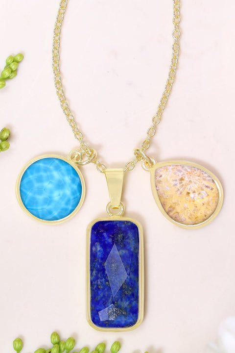 Mixed Gemstone Kasey Necklace - GF