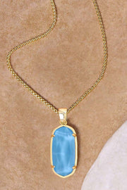 Turquoise Quartz Casey Pendant Necklace - GF