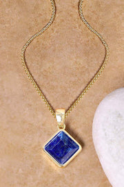 Lapis Rachel Pendant Necklace - GF