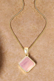 Rose Quartz Rachel Pendant Necklace - GF