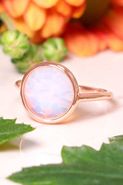 Moonstone Crystal Lollipop Ring - SF