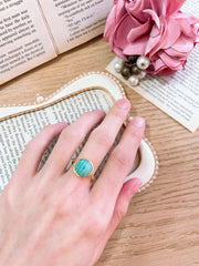 Amazonite Lollipop Ring - GF