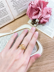 Lily Fossil Lollipop Ring - GF