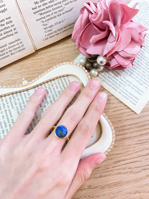 Lapis Lollipop Ring - GF