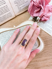 Amethyst Rectangle Ring - GF