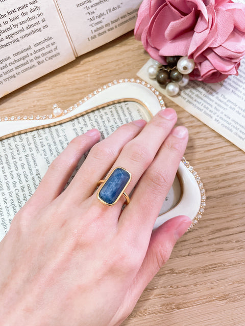 Kyanite Rectangle Ring - GF