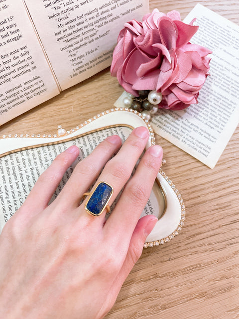 Lapis Rectangle Ring - GF