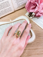 Unakite Rectangle Ring - GF