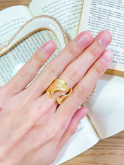 Open Scroll Ring In Gold - GF