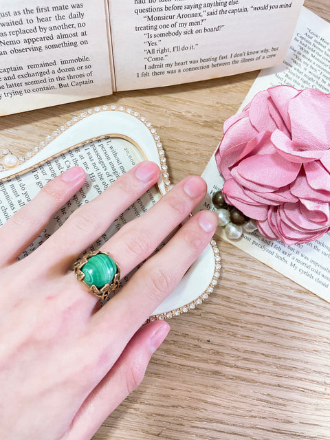 Malachite Garden Ring In - GF