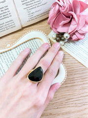 Black Onyx Statement Ring - GF