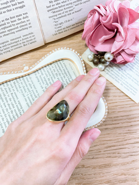 Labradorite Statement Ring - GF