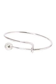 Sterling Silver Adjustable Bangle Bracelet - SS