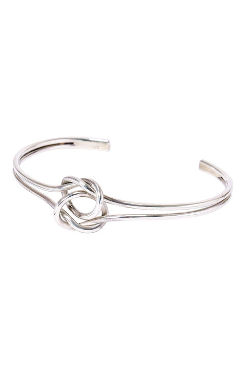 Sterling Silver Infinity Knot Cuff Bracelet - SS