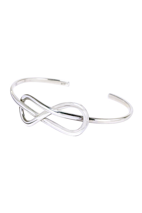 Sterling Silver Infinity Cuff Bracelet - SS