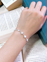 Silver Hearts Link Bracelet - SF