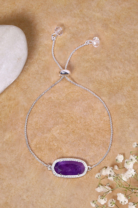 Amethyst Slider Bracelet - SF