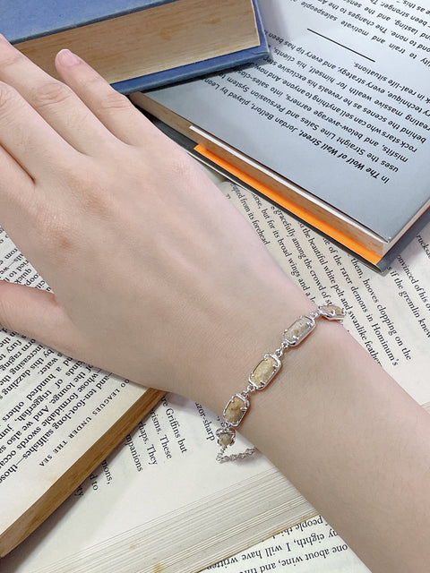 Lily Fossil Link Bracelet - SF