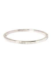 Sterling Silver Hinged Bangle Bracelet - SS