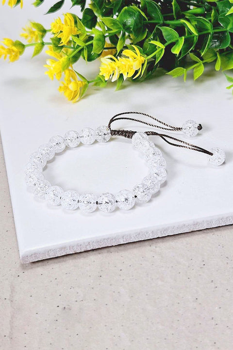 Crystal Mala Beads Adjustable Bracelet