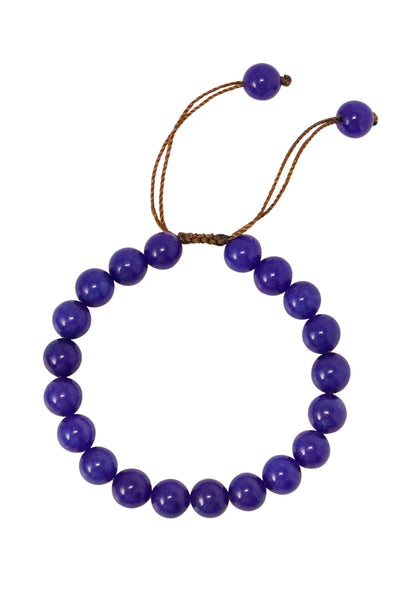 Lapis Mala Beads Adjustable Bracelet