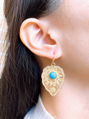 Stabilized Turquoise Vasanti Earrings - GF