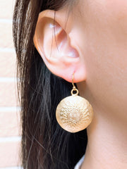 Bali Style Disc Earrings - GF