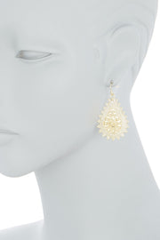 Filigree Drop Earrings In Gold - GF