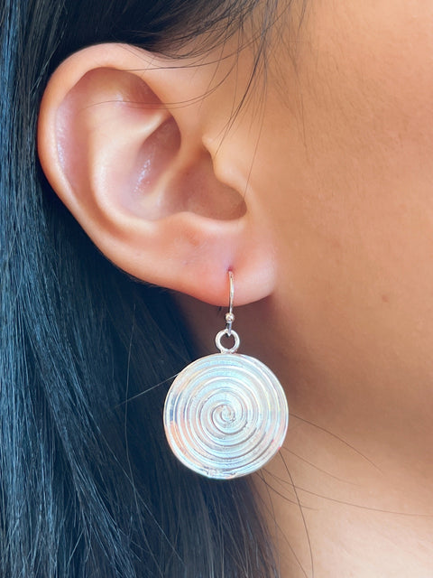 Mandala Swirl Drop Earrings - SF