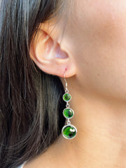 Emerald Crystal Stephanie Earrings - SF