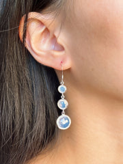 Moonstone Crystal Stephanie Earrings - SF