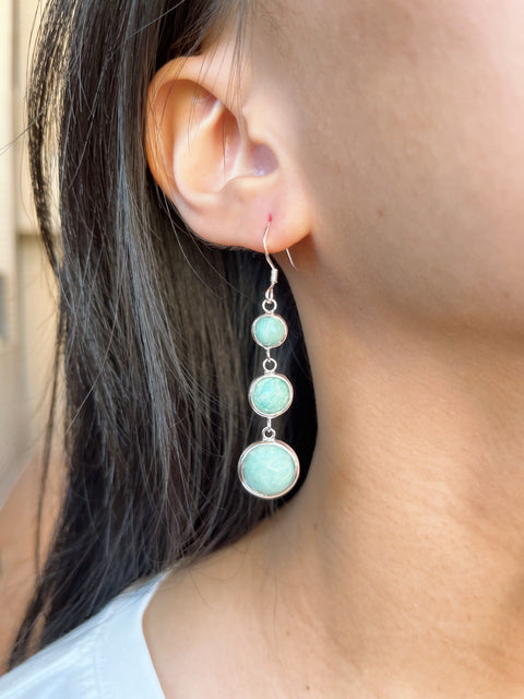 Amazonite Stephanie Earrings - SF