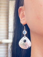 Moonstone Crystal Drop Earrings - SF