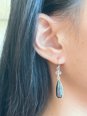 Hematite & Crystal Quartz Earrings - SF