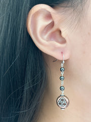 Hematite Evelyn Drop Earrings - SF