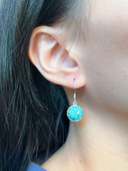 Turquoise Round Earrings - SF