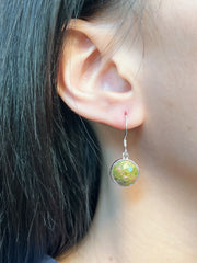 Unakite Round Earrings - SF