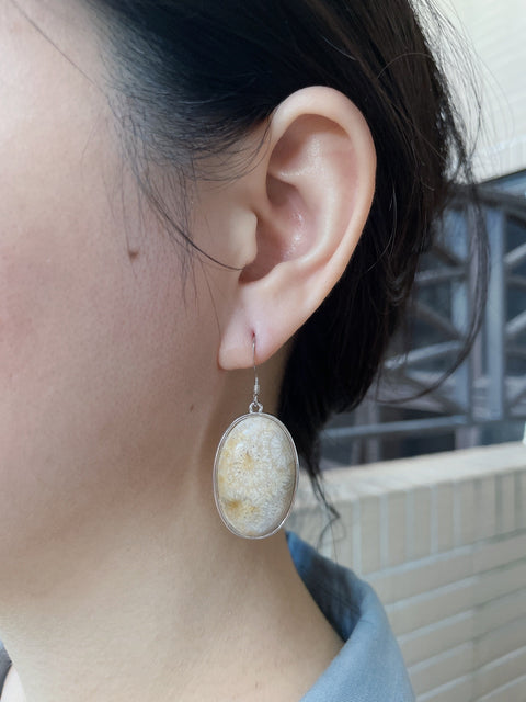 Lily Fossil Statement Earrings - SF