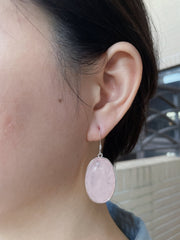 Rose Quartz Statement Earrings - SF