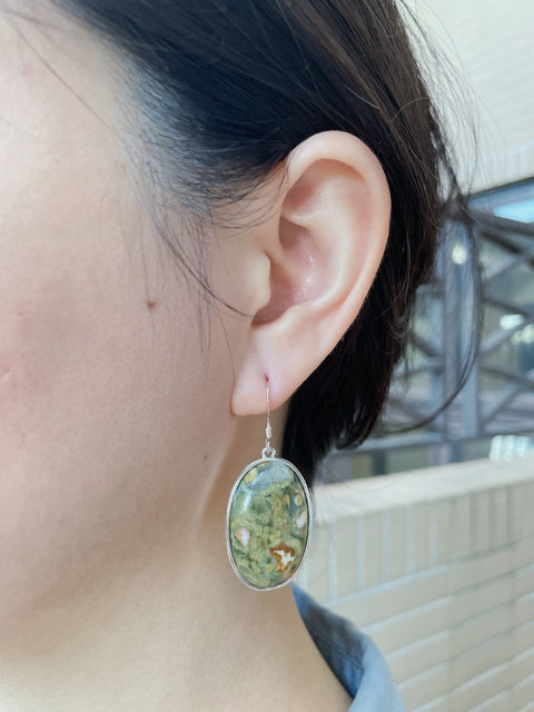 Rhyolite Jasper Statement Earrings - SF